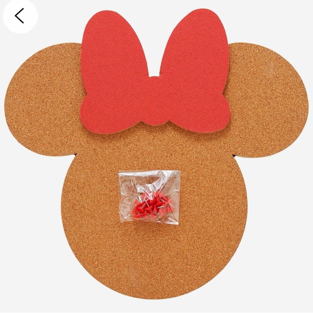 Disney Minnie Mouse Shaped Cork Board with pins. - Picture 3 of 5